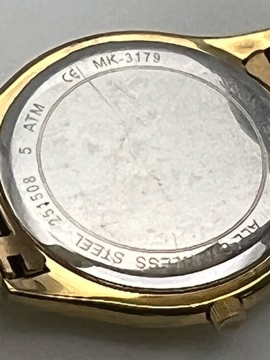 Michael Kors Ladies Watch Slim Runway MK3179 Champagne 3 extra Links  Working main image 7